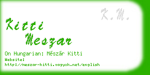 kitti meszar business card